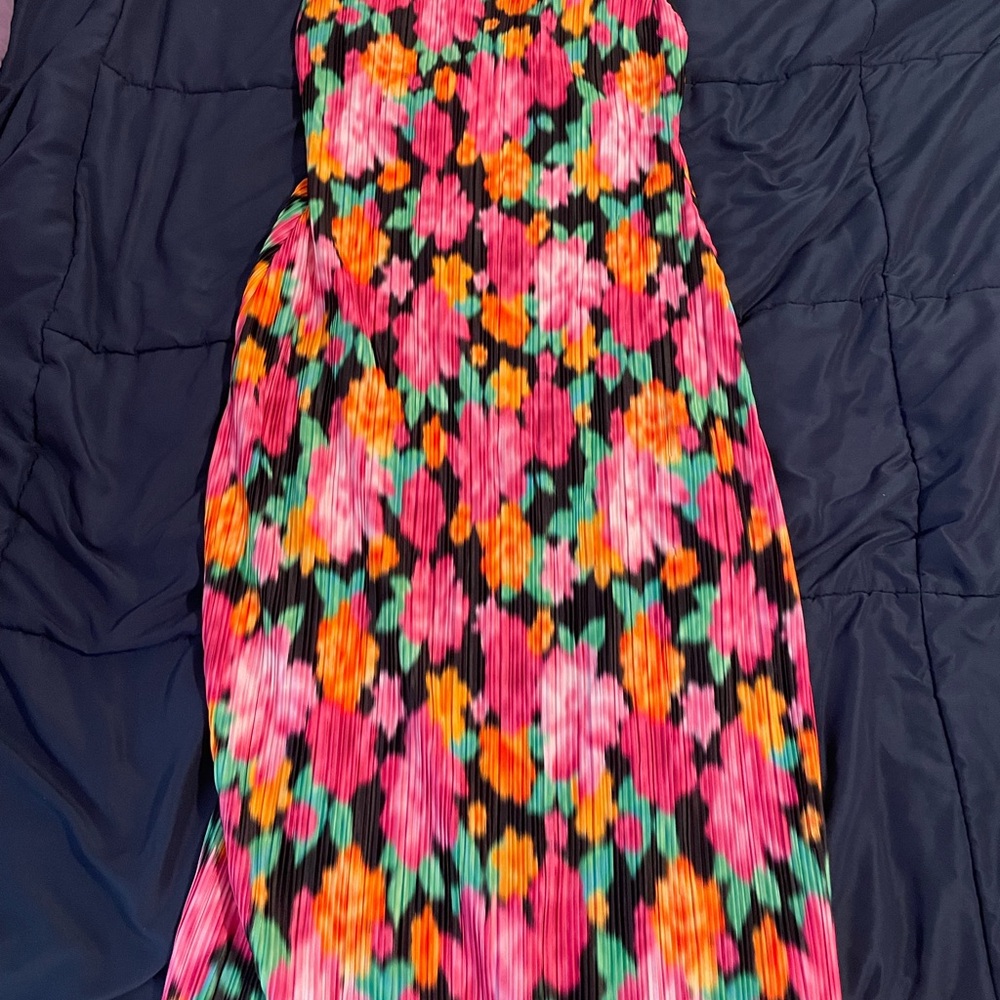 Boohoo Multicolor Pleated Skirt